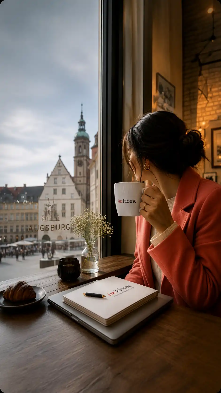 Cozy café view in Augsburg - imHome